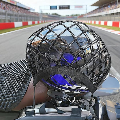 Easy Installed Motorcycle Helmet Storage, High Elastic Double Layer Bungee Net - Image 7