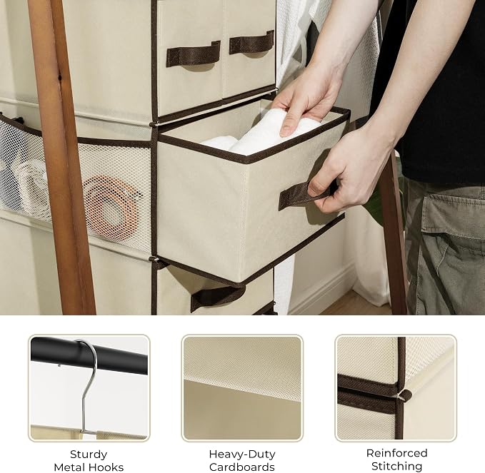 GRANNY SAYS Hanging Closet Organizers and Storage 6 Shelves, Closet Hanging - Image 6