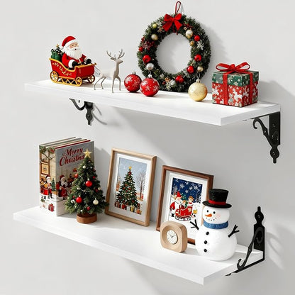 Floating Shelves for Wall, 8 Inch Deep Floating Shelf by FunMemories