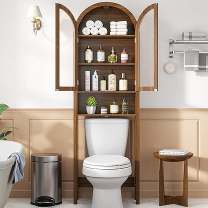 Arched Over The Toilet Storage Cabinet - Image 7