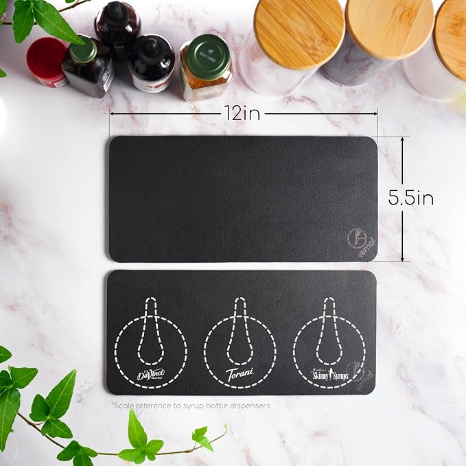 Ternal DripGuards Absorbent Counter Mat 2-Pack | Waterproof, Quick-Dry Coffee - Image 3