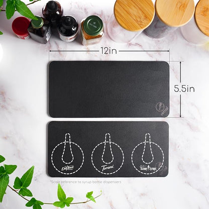 Ternal DripGuards Absorbent Counter Mat 2-Pack | Waterproof, Quick-Dry Coffee - Image 3