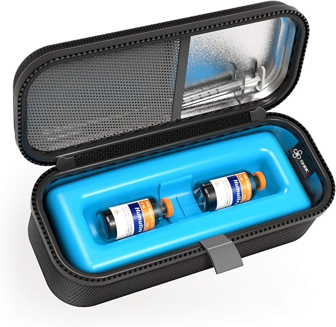 SHBC Medical Cooler Insulin Vial Carrying Travel Case TSA Approved Protector by SHBC