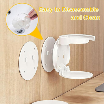2 Pack Collapsible Water Bottle Holder, Space Saving Wall Mounted Cup Holder - Image 6