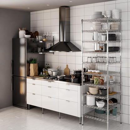 24" Deep x 24" Wide x 86" Height Wire Shelving Kit | 10-Tier | NSF Commercial - Image 6