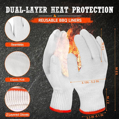 ANBOSON BBQ Gloves, Disposable BBQ Gloves Heat Resistant Cooking | Disposable - Image 6
