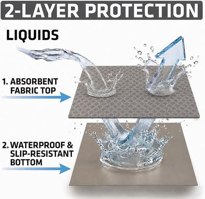 Drymate Premium Luxury Shelf & Drawer Liner, Thick Cushioned Fabric, - Image 9