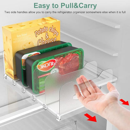 SURETIVIAN Freezer Organizer 12” Visible Fridge Organizer Rack - Image 5