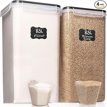 WHITE FEATHER SUPPLIES 8.5L/287Oz Extra Large Airtight Food Storage Containers by WhiteFeather