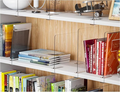 Yieach 6 Pack Acrylic Shelf Dividers - Image 7