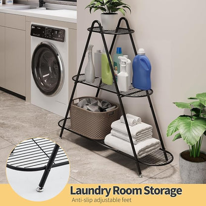 Plant Stand for Patio, 3-Tier Metal Plant Shelf–Indoor/Outdoor Display Rack for - Image 8