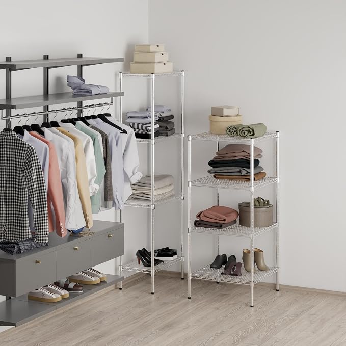 24" Deep x 24" Wide x 54" Height Wire Shelving Kit | 4-Tier | NSF Commercial - Image 7