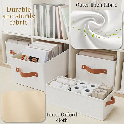 OUTBROS Fabric Storage Boxes, Foldable Bins - Image 5