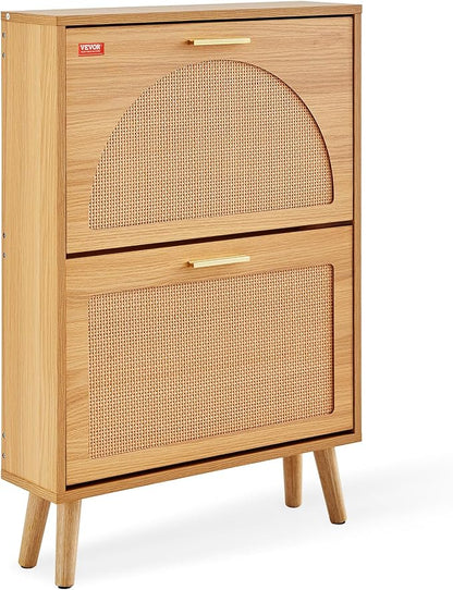 VEVOR Shoe Cabinet with 2 Flip Drawers, Shoe Storage Cabinet by VEVOR