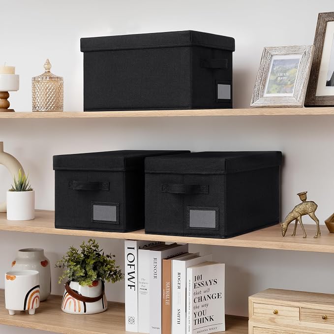 GRANNY SAYS Storage Bins with Lids, Linen Storage Bins - Image 6