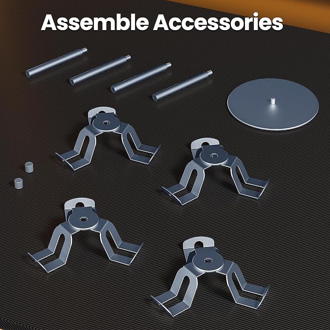 4 Tier Aluminum Alloy Game Controller Stand, Rotatable Gaming Controller - Image 8