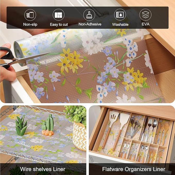 Cooyes Shelf Liner – Premium Non-Adhesive Cabinet & Drawer Liner - Image 6