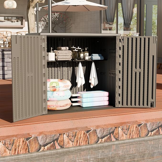 HOMSPARK 37 Cu.Ft Outdoor Storage Shed Weather Resistant - Image 7