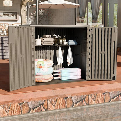 HOMSPARK 37 Cu.Ft Outdoor Storage Shed Weather Resistant - Image 7