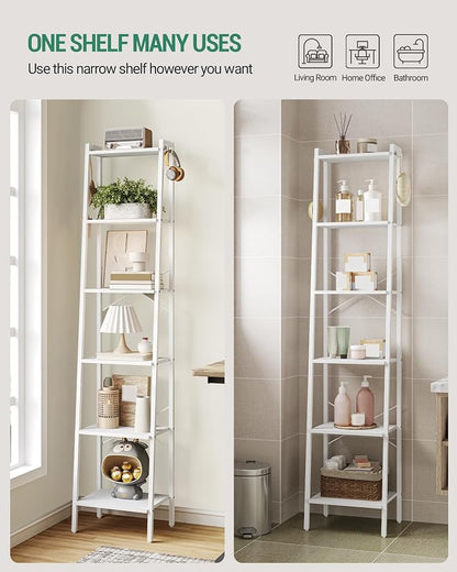 Hzuaneri Ladder Shelf, Freestanding Corner Storage Shelf | Bookcase - Image 4
