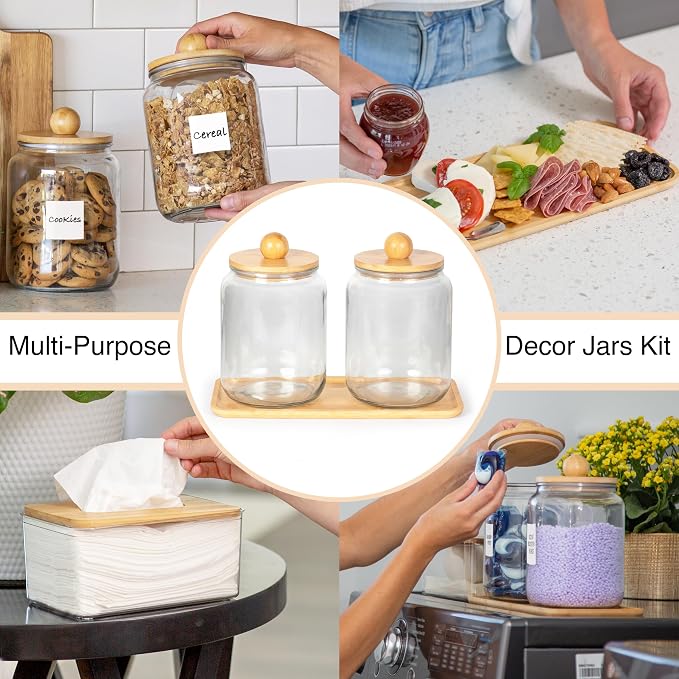 Glass Laundry Jars with Airtight Lids - Image 10