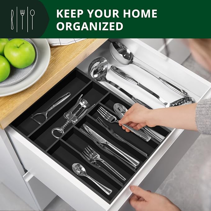 ROYAL CRAFT WOOD Luxury Bamboo Kitchen Drawer Organizer - Image 3