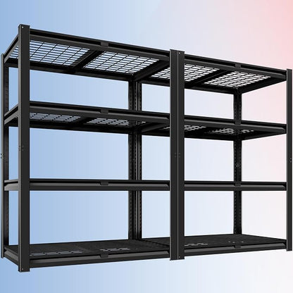 PrimeZone Heavy Duty Garage Shelving 2200 LBS 4 Tier Heavy Duty Storage Shelves by PrimeZone