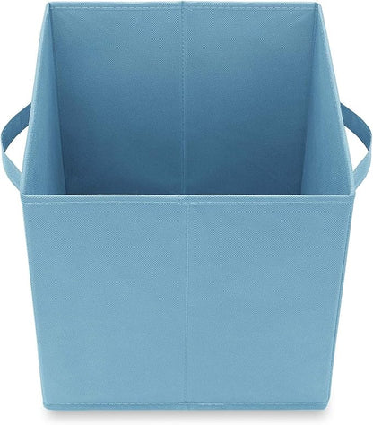 Casafield Set of 6 Collapsible Fabric Cube Storage Bins, Baby Blue - Image 4