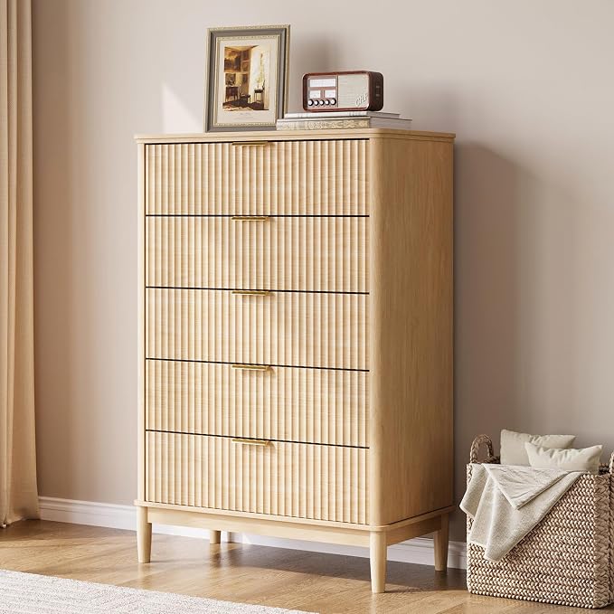LINSY Fluted Dresser for Bedroom - Image 2