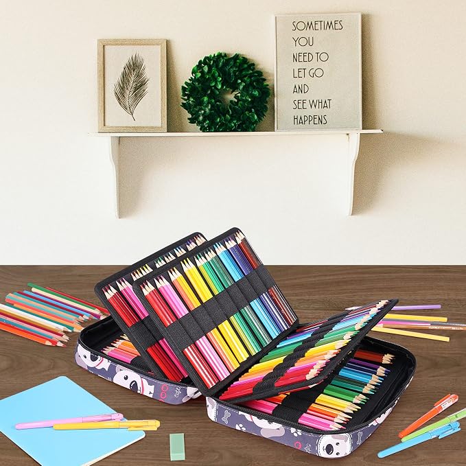 JAKAGO 220 Slots Colored Pencil Case Large Capacity Pen Holder - Image 7