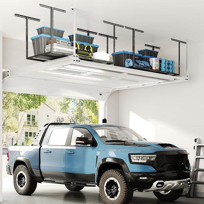 FLEXIMOUNTS 2 Pack 3x6 Overhead Garage Storage Adjustable Ceiling Rack 72" - Image 6
