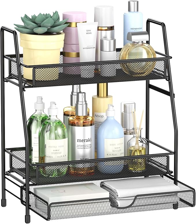 2-Tier Bathroom Counter Organizer by THENNIKIGO