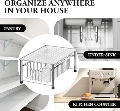 Simple Houseware Stackable Basket Drawer - Image 8