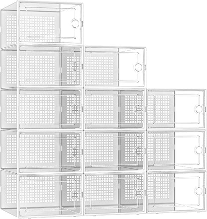 Kuject X-Large Shoe Storage Boxes 12 Pack, Entryway & Under-Bed Storage - Image 9