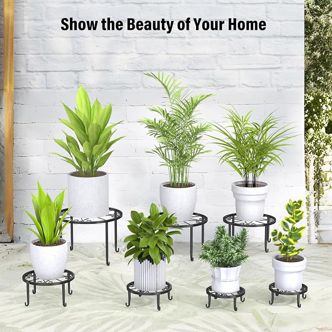 7-Pack Heavy-Duty Metal Plant Stands, Anti-Rust - Image 5