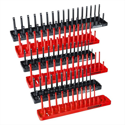 OEMTOOLS 22234 Socket Organizer, 6 Piece Socket Organizers, SAE and Metric by OEMTOOLS