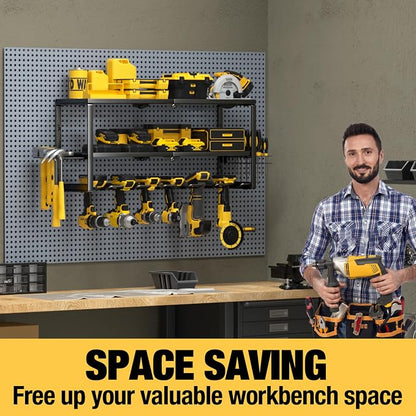 YYR Heavy Duty Power Tool Organizer Wall Mount, Cordless Drill Hanger Storage - Image 9