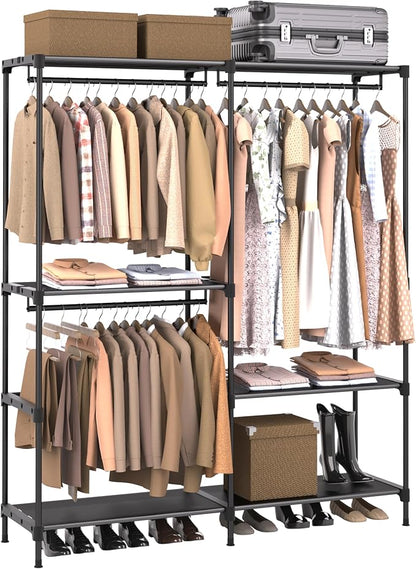 Clothes Rack, Portable Closet, 54.3 Inch Large Capacity Wardrobe Closet by Unknown