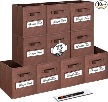 13x13x13 storage cube bins Fabric storage cubes by Artsdi