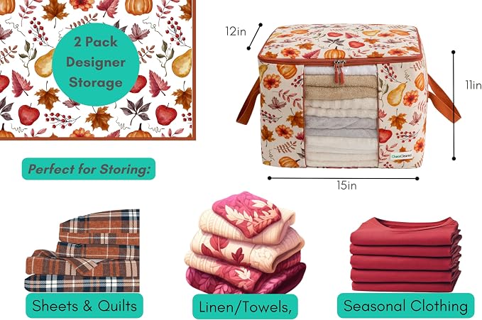 Canvas Storage Bags 2 Pack - Image 2
