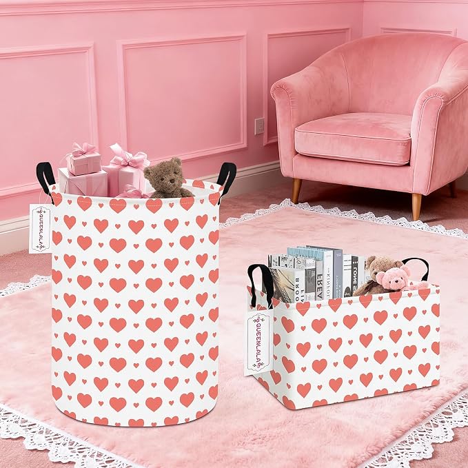 QUEENLALA Large Storage Basket, Laundry Hamper/Bathroom/Home Decor/Collapsible - Image 8