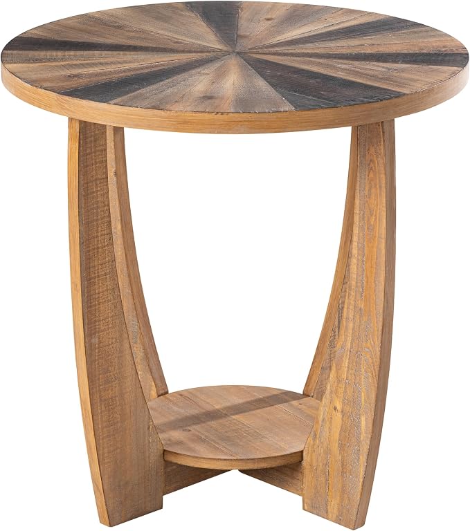 COZAYH Rustic Farmhouse End Table - Image 8