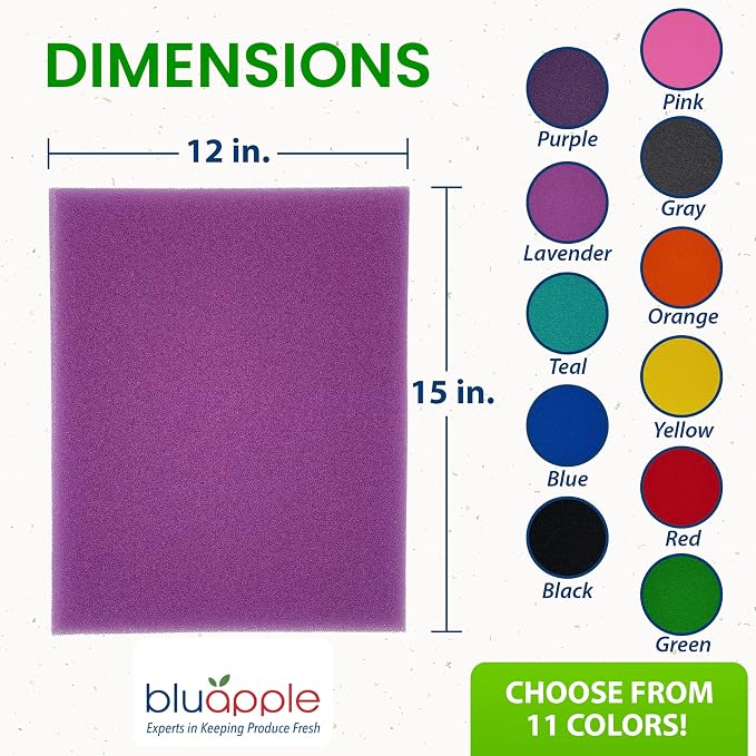 Bluapple FreshMats, Refrigerator Liner, Fridge Drawer Mats, Crisper Life - Image 4