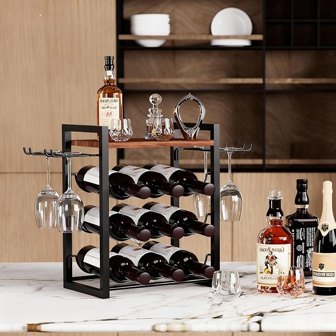 B4Life Wine Rack Countertop, Wine Glass Holder and Bottle Holder - Image 5