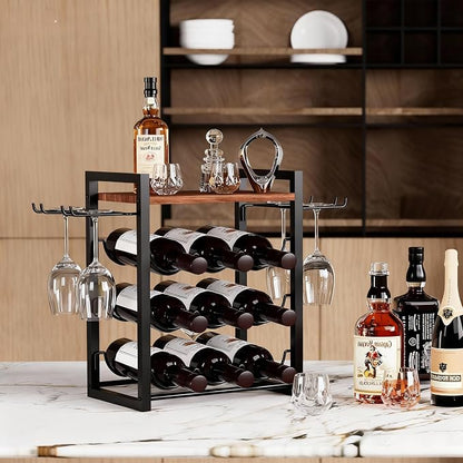 B4Life Wine Rack Countertop, Wine Glass Holder and Bottle Holder - Image 5