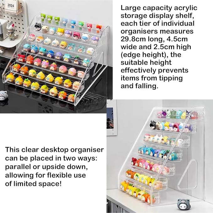 7 Tier Acrylic Display Stand Organiser - Image 4