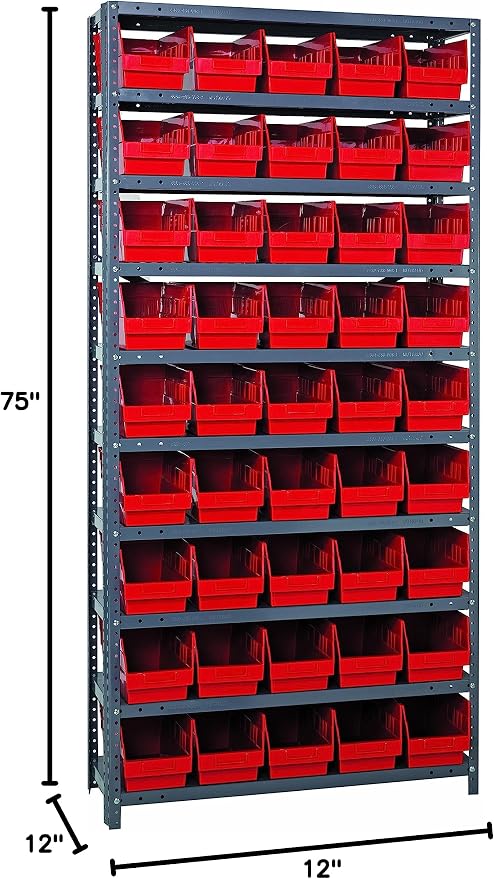 Quantum Storage Systems 1275-202RD Store More Steel Shelving Unit - Image 2