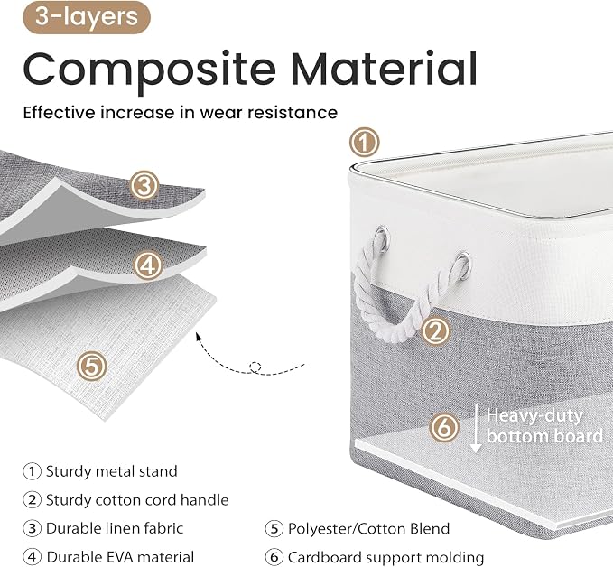 15x11x10 In Foldable Fabric Large Storage Bins - Image 2