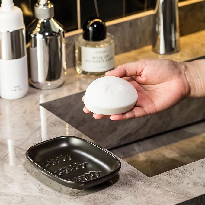 Soap Dish Soap Holder Shower, Ceramic Soap Dishes - Image 6