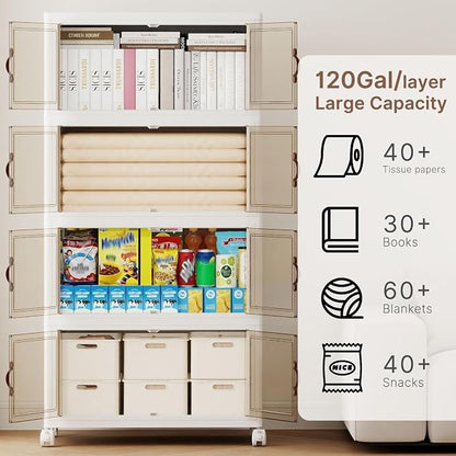536QT Extra Large Stackable Storage Bins - Image 3
